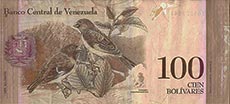 100 bolivar venezuelano
