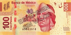 100 pesos messicano