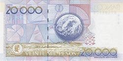 20000 pesos colombiano