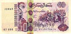 500 dinari algerini
