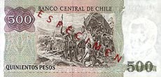 500 pesos cileno