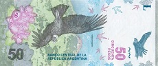 cambio 50 pesos argentino